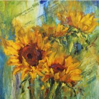 sunflowers painting