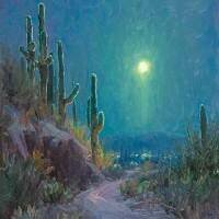 desert moonlight print