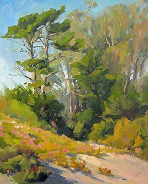 coastal-trees-12x9-oil landscape painting