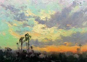 2015-09-sunset sky painting-becky joy-palm sunset